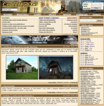 Prosinec 2009 vylepšení orientace na webu pro čtenáře